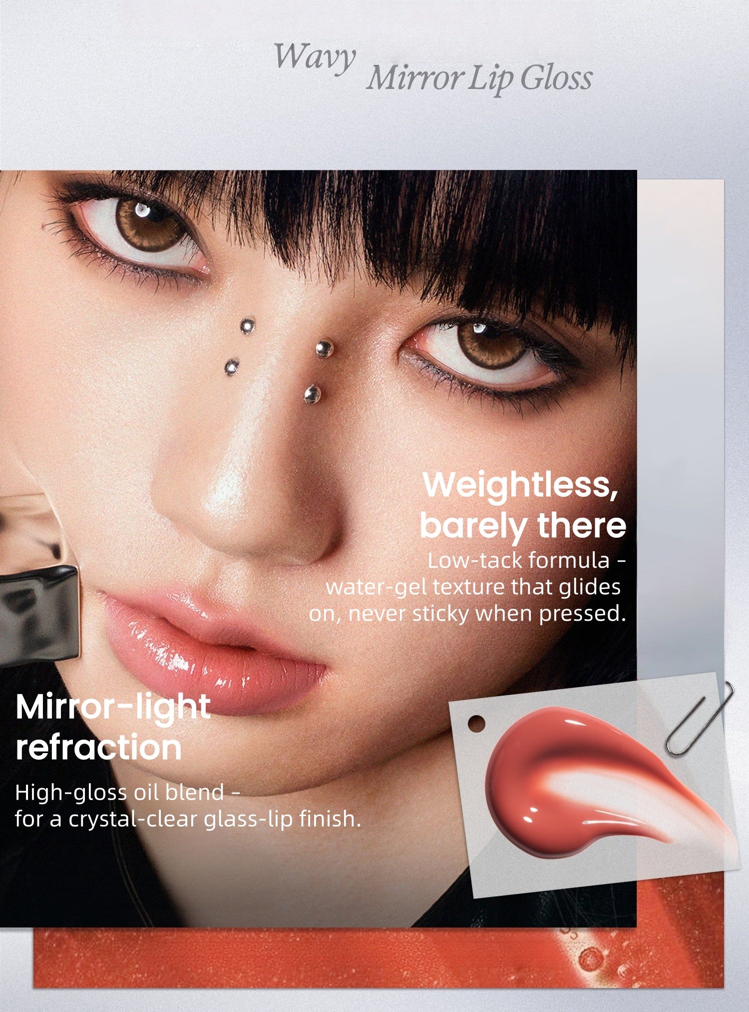 INSBAHA Wavy Long-wear Lip Cream & Lip Gloss T5979