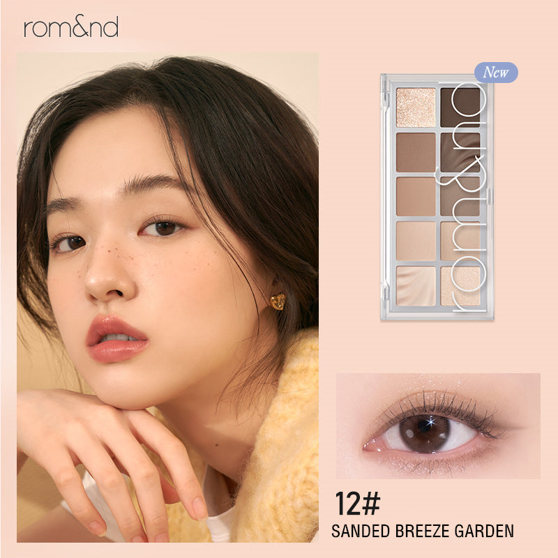 ROMAND 10 Colors Matte & Pearlescent Eyeshadow Palette T4137