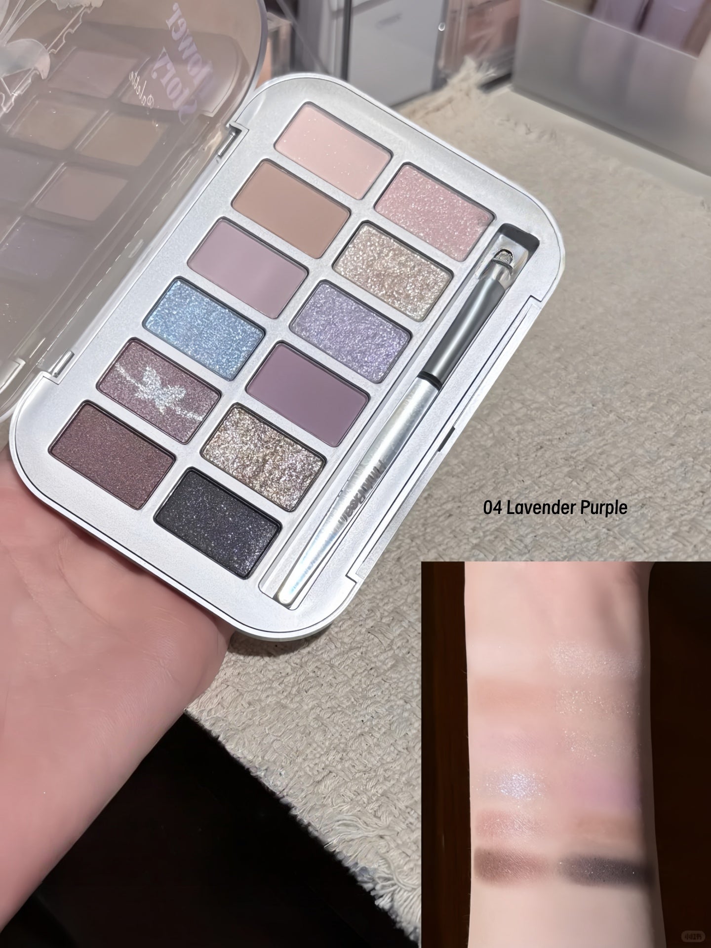 Pink Bear Color Mood Collection 12-color Eyeshadow Palette T4721