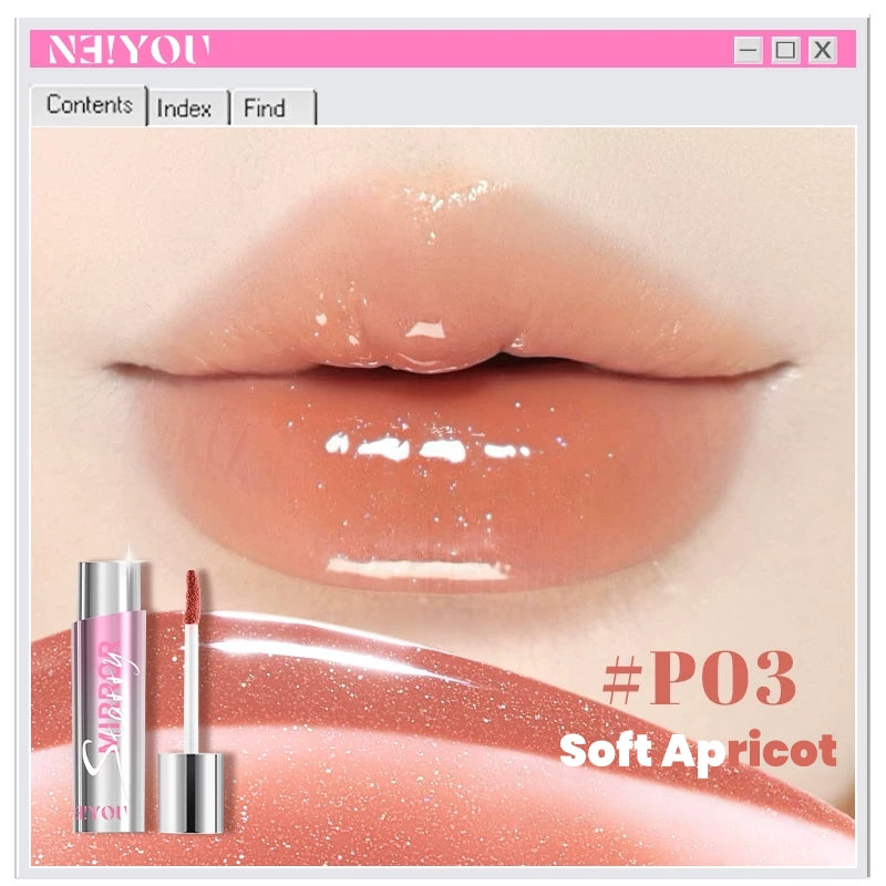 NEIYOU Glossy Mirror Long-wear Lip Gloss T5826