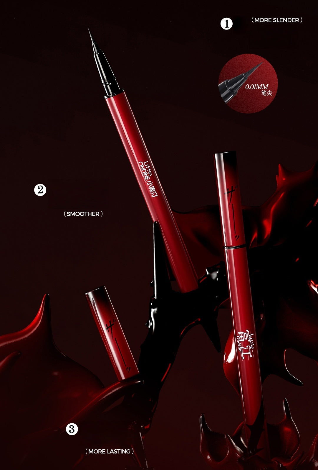 LITTLE ONDINE X Junji ITO Maniac Collection Blusher & Lip Clay & Eyeliner & Mascara T5413