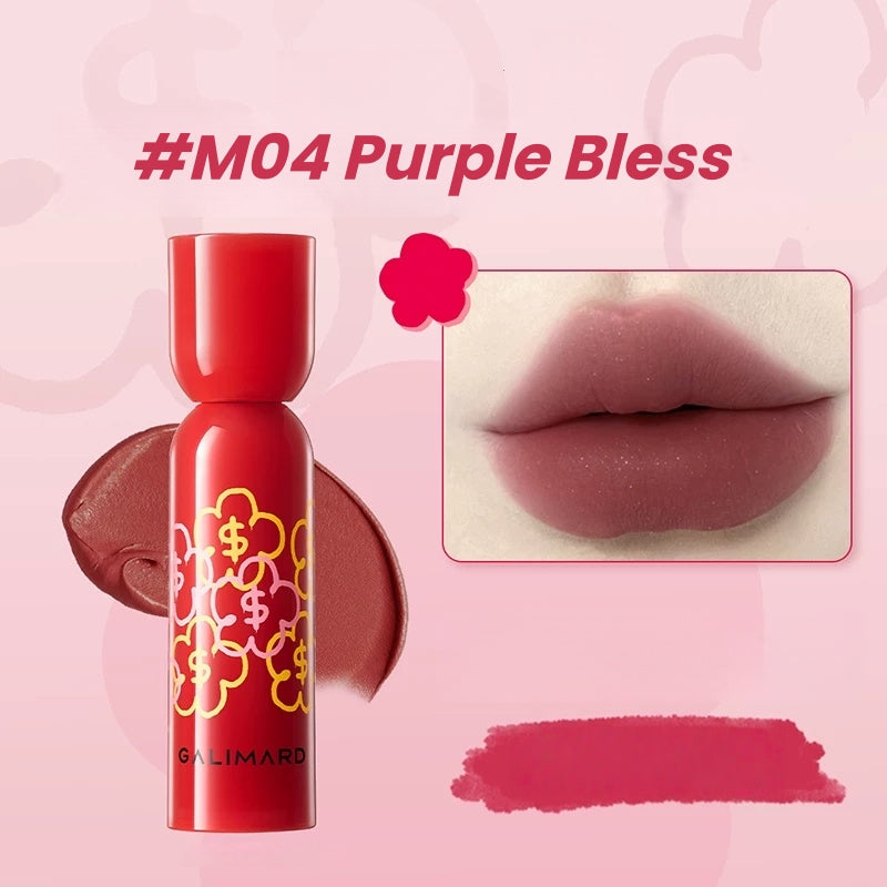 GALIMARD X Rich Flower Matte Long-wear Moist Lip Glaze T5748