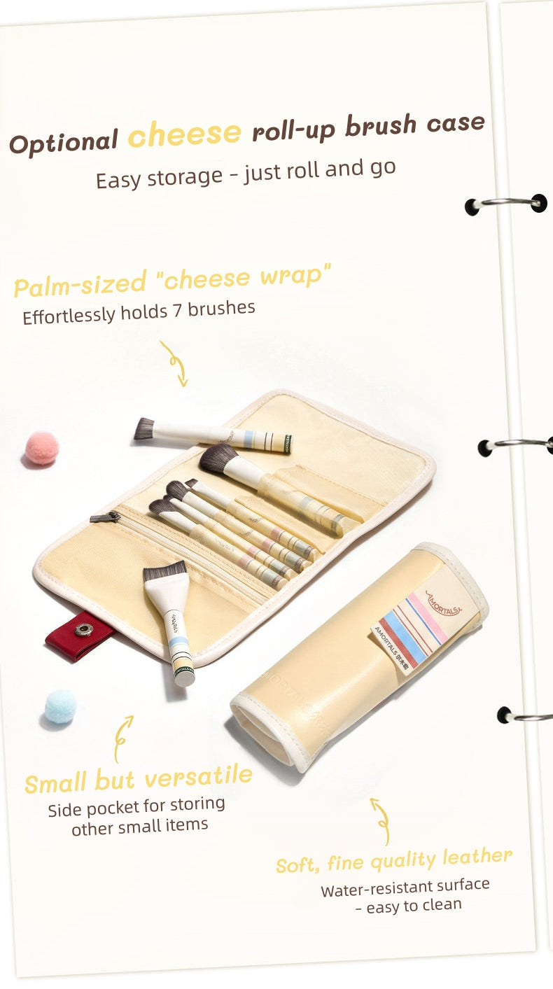 AMORTALS Travel-Friendly Portable Makeup Brush Set T5742