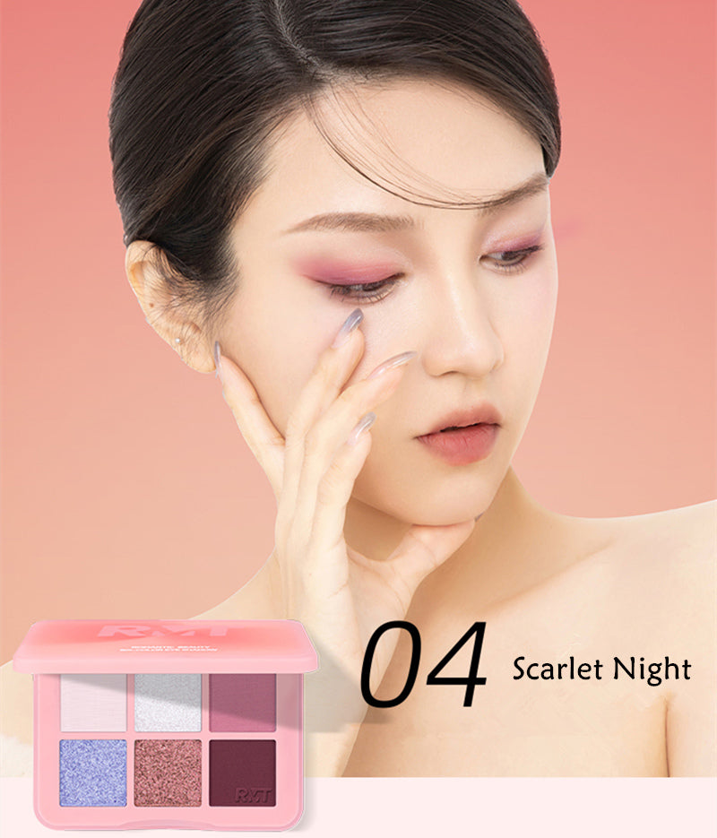 ROMANTIC BEAUTY Inflorescence 6 Color Eyeshadow Palette T3885
