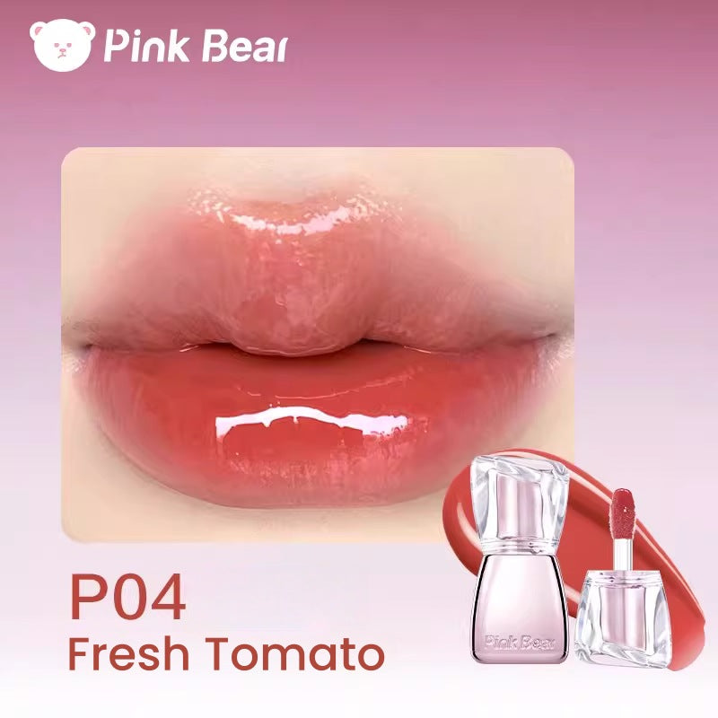 PINK BEAR Cherry Moment Collection Moist Essence Glossy Lip Gloss T5530