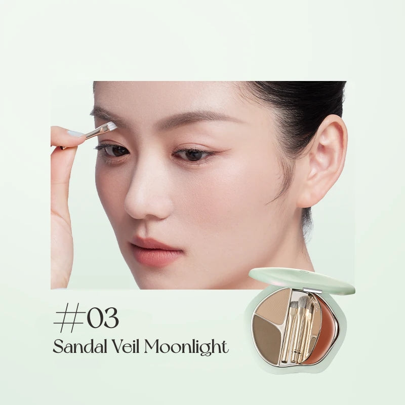 TIMAGE Portable Eyebrow Powder & Lipstick Makeup Palette T6055