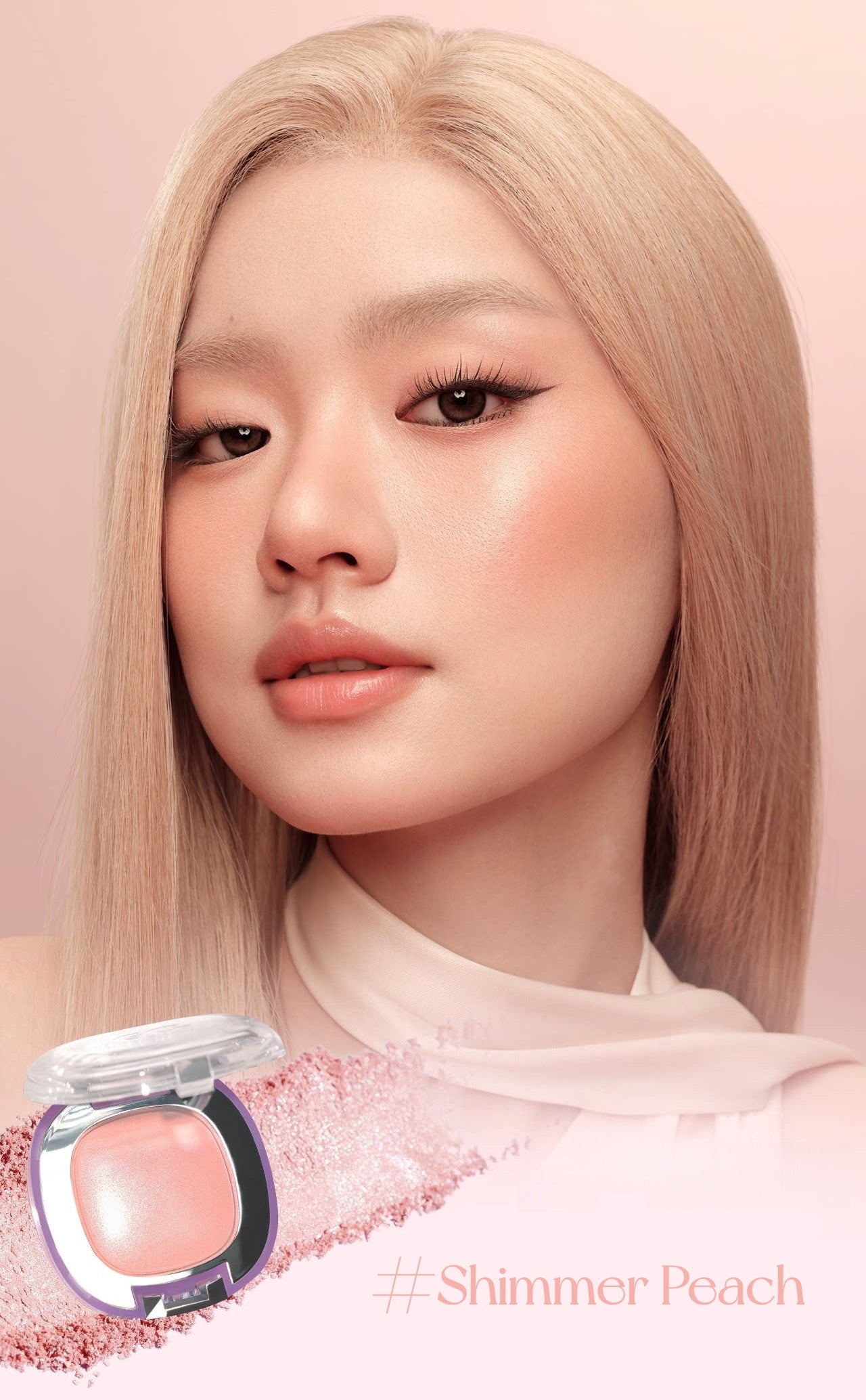 GIRLS CRUSH Satin Makeup Blusher Cream T5663