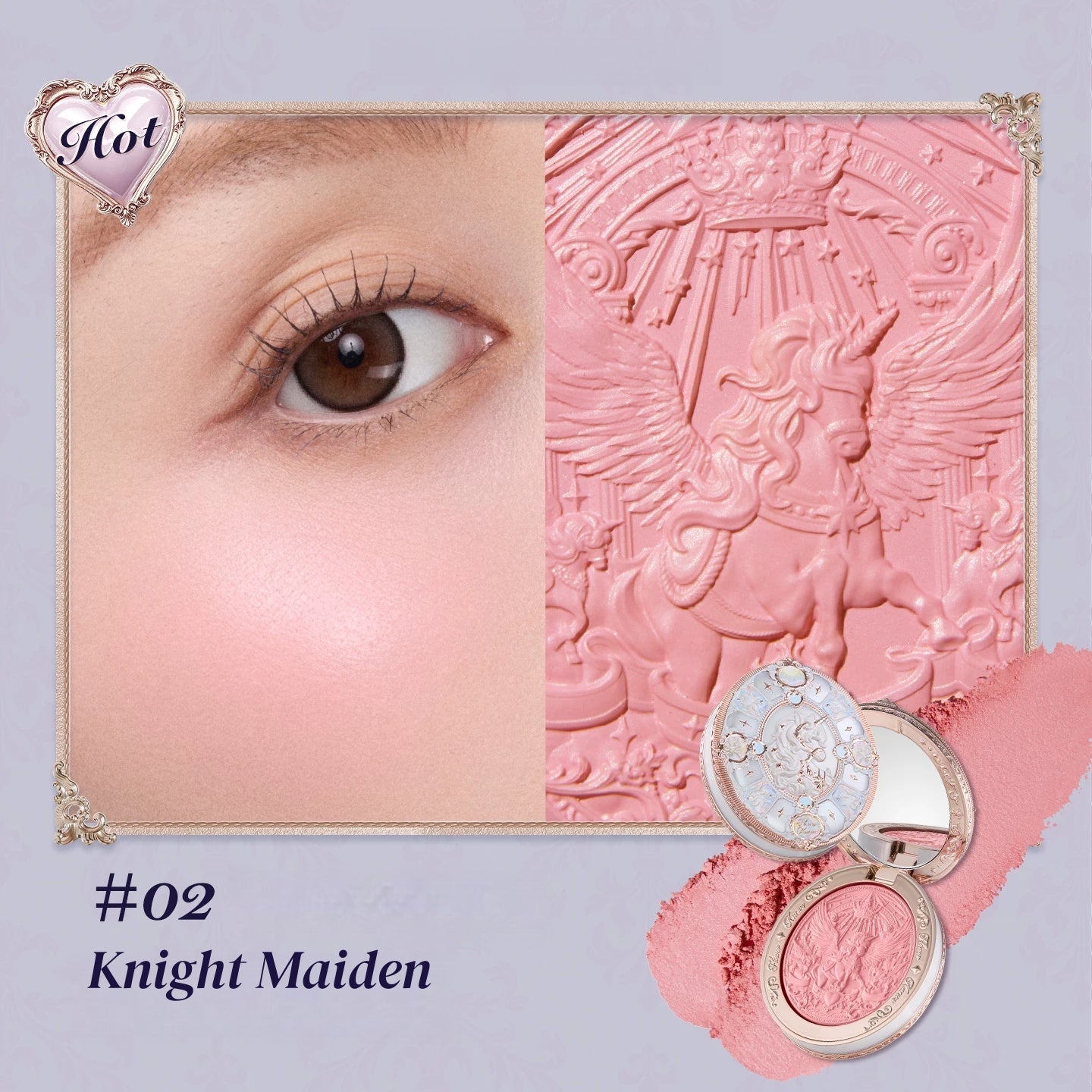 Flower Knows Unicorn Collection Satin Blush T5898