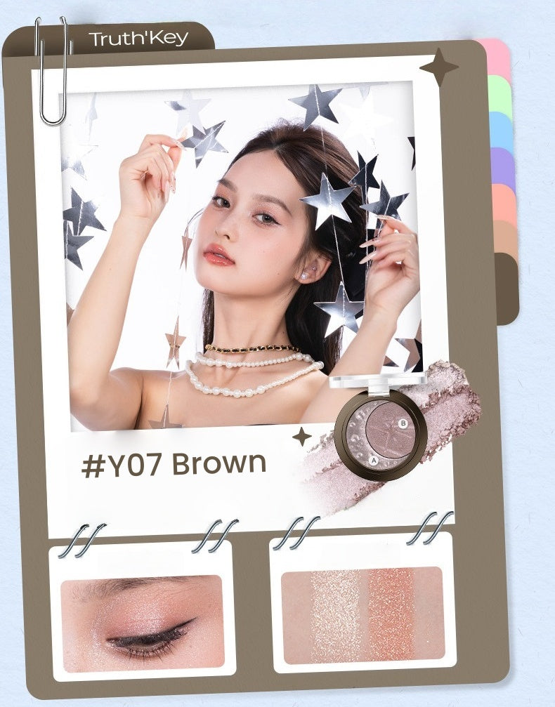 Truth'key Starfall Moon Double-color Eyeshadow Palette T5793