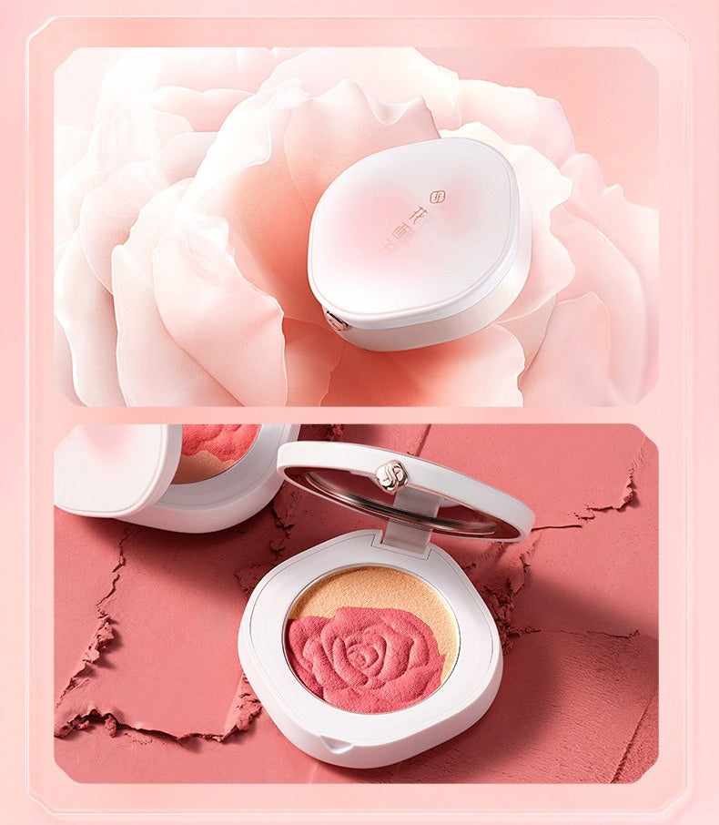 Florasis Flower Essence Moist 2-color Makeup Blusher T5488
