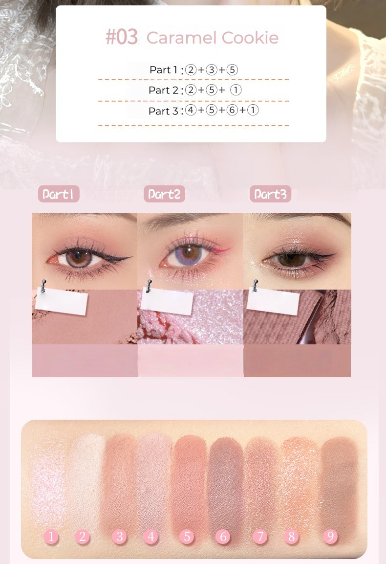 GOGO TALES Magnetic Sliding Cover Smoky Eyeshadow Palette T5234