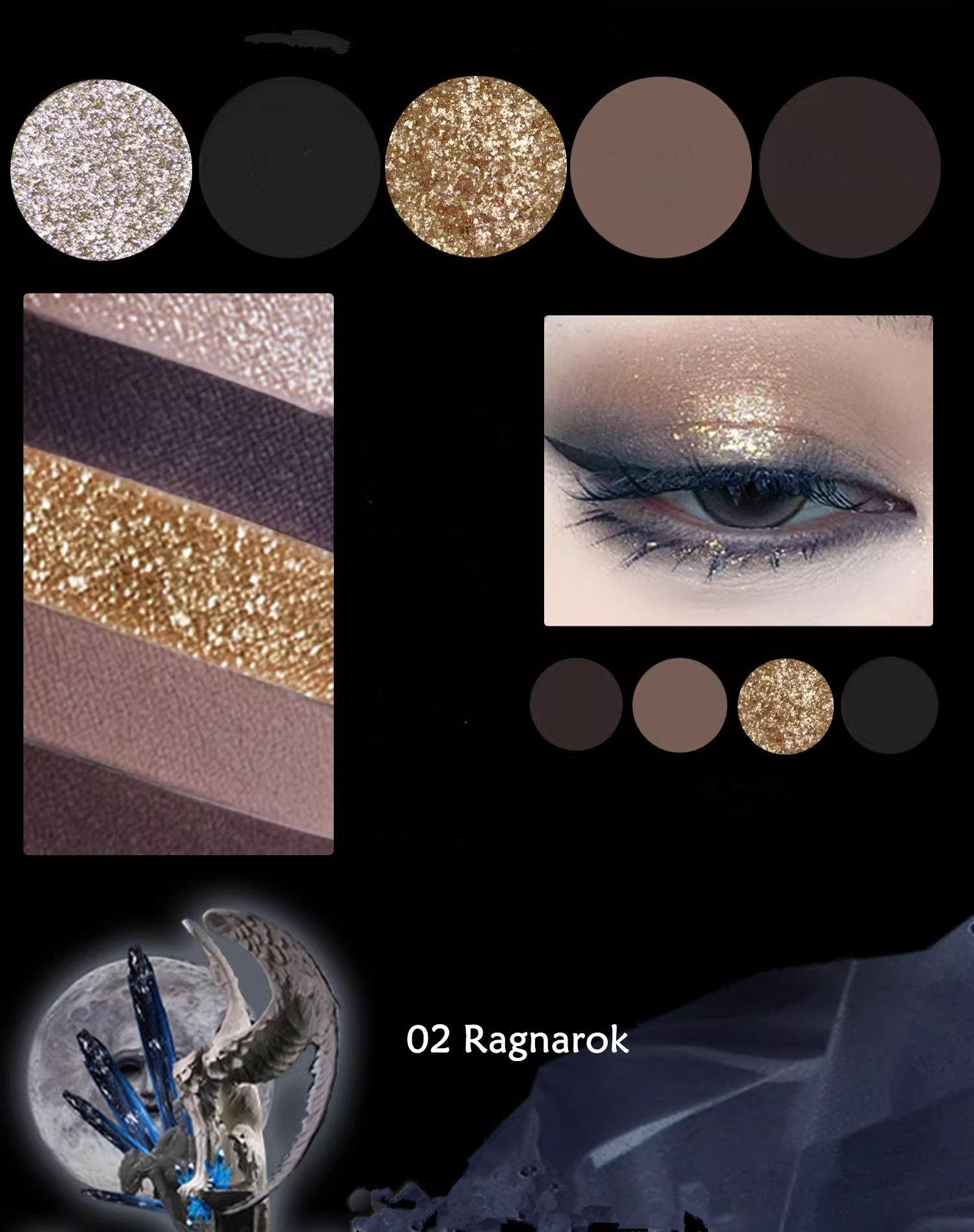 HAGGARD Scepter Series Smokey Chameleon Eyeshadow Palette T3901