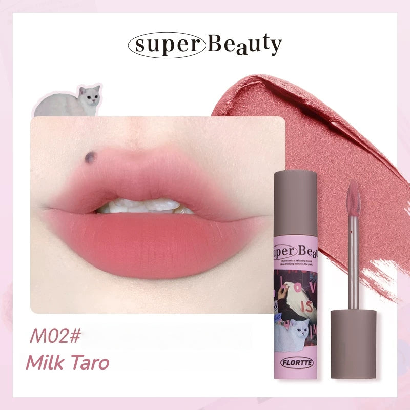 FLORTTE Matte Velvet Milk Cake Lip Glaze T5878