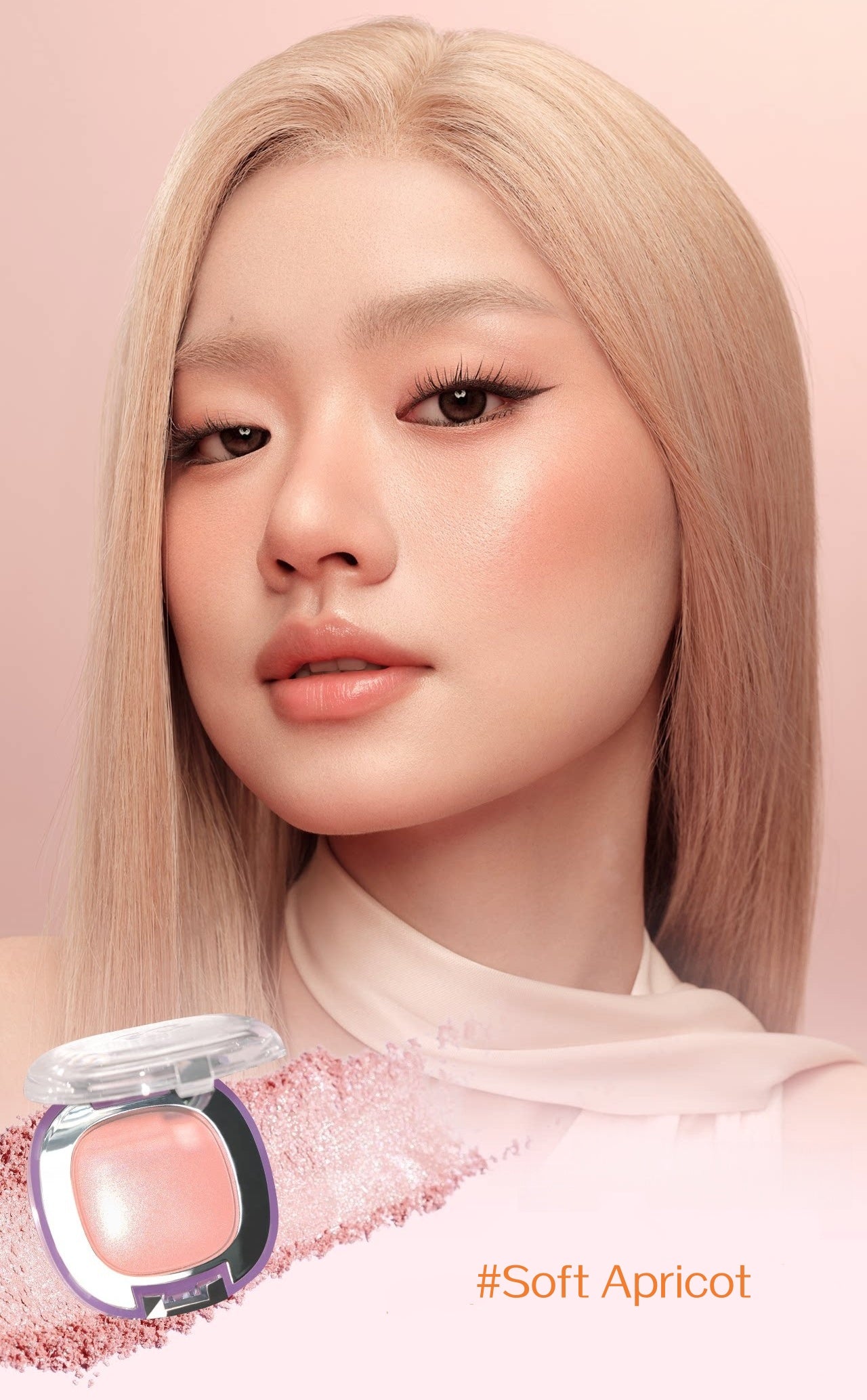 GIRLS CRUSH Satin Makeup Blusher Cream T5663