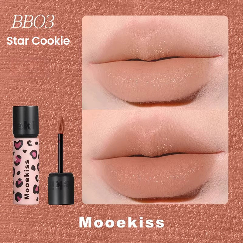 Mooekiss Leopard Print Collection Matte Silky Lip Mud T5609