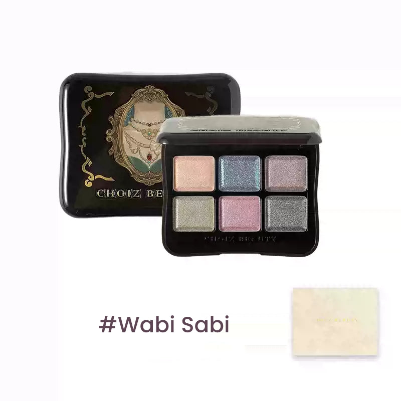 CHOIZ BEAUTY 4-color Gem Collection Liquid Powder Eyeshadow Palette T5788