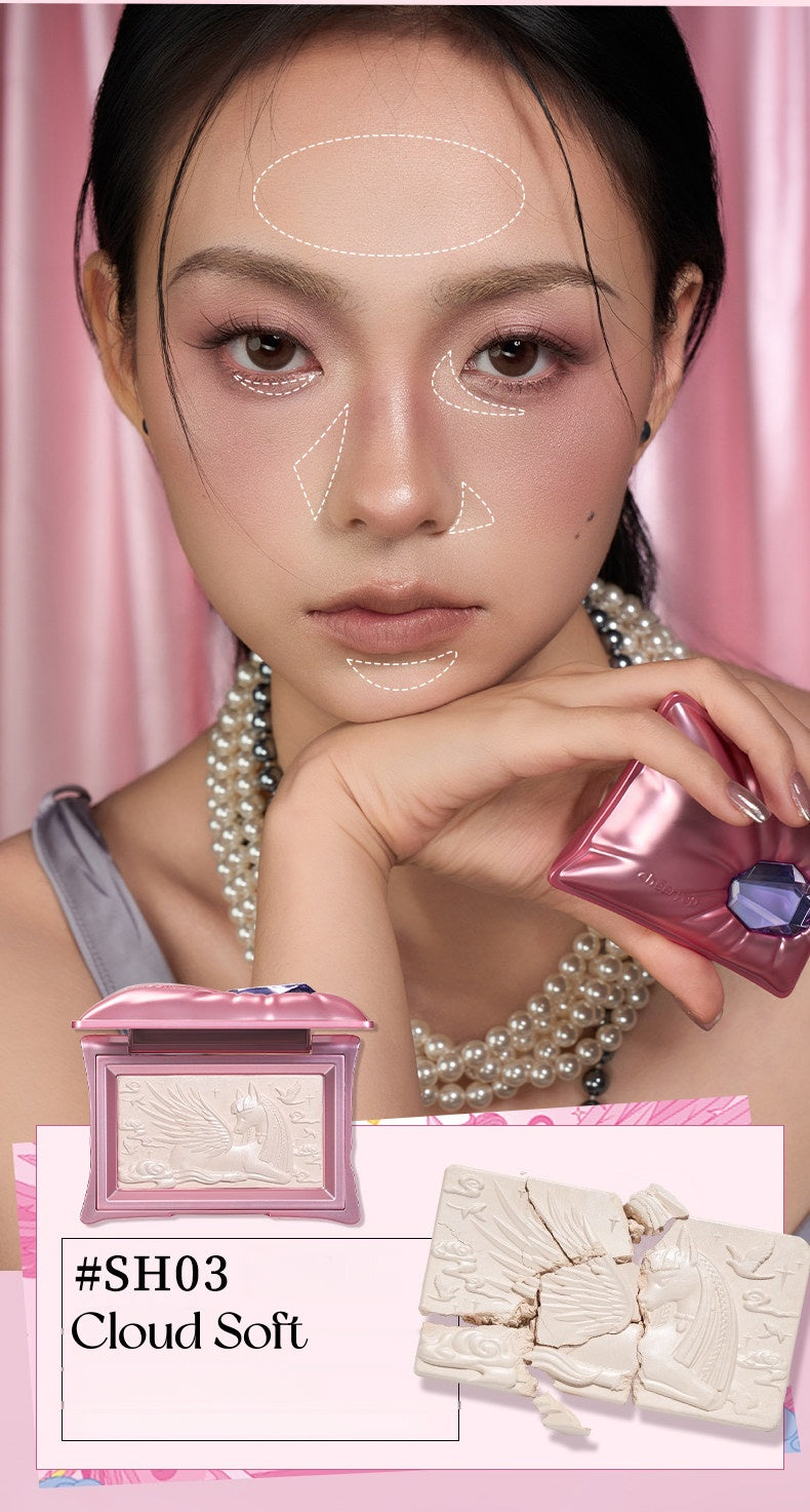 QianYan Pillow Gem Collection Highlighter & Eyeshadow Palette T5549