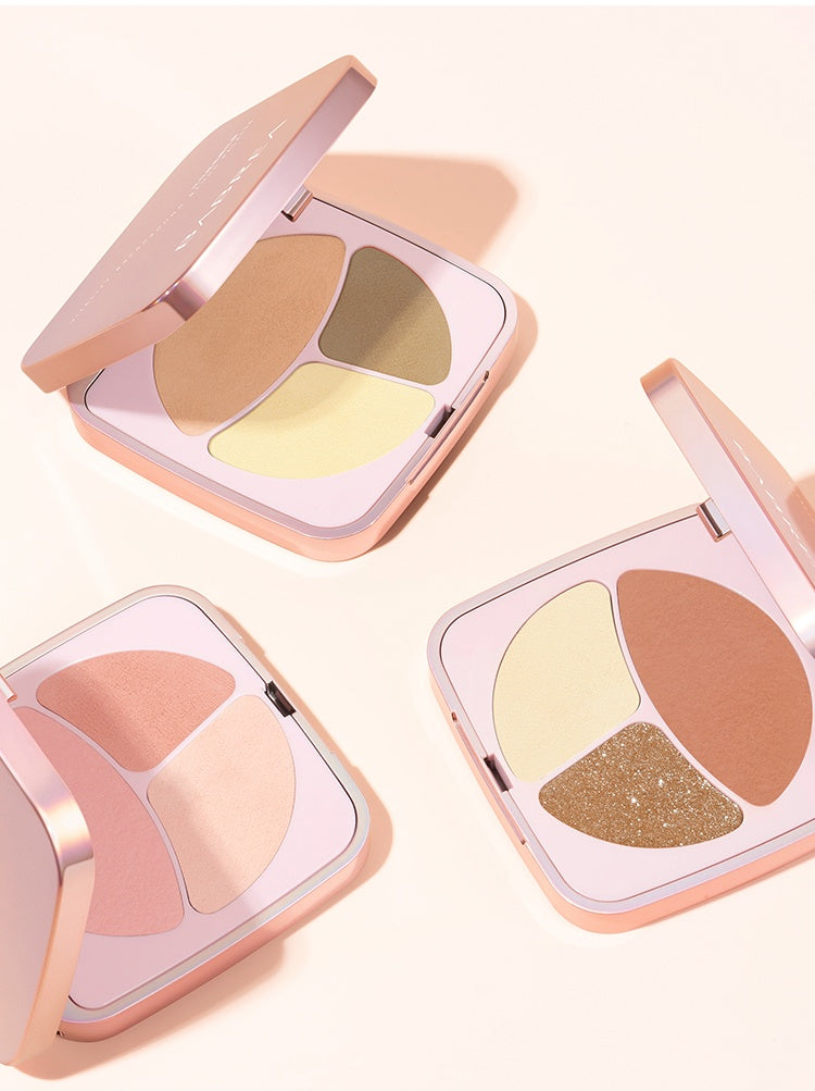 BABREA 3-color Vitality Matte Makeup Blusher Palette T5034