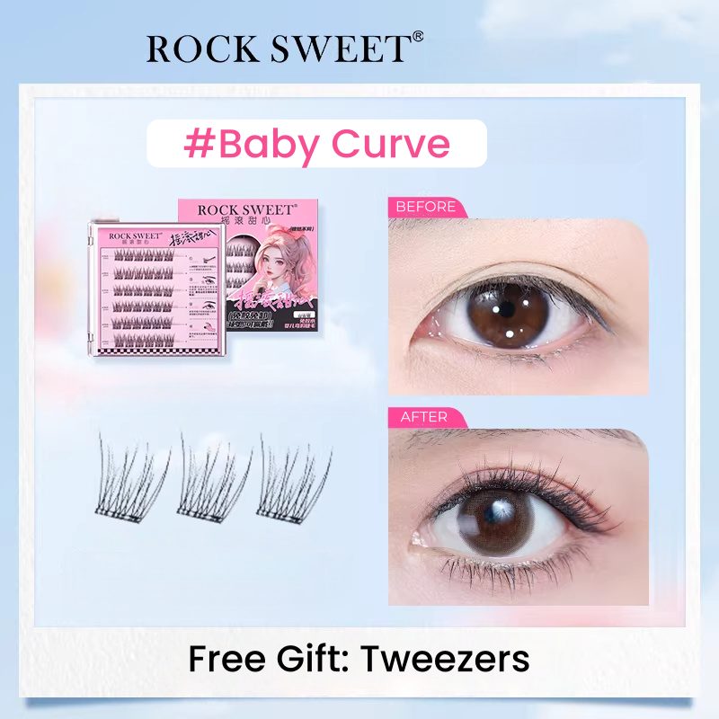 ROCK SWEET Glue-free Natural False Eyelashes T5542