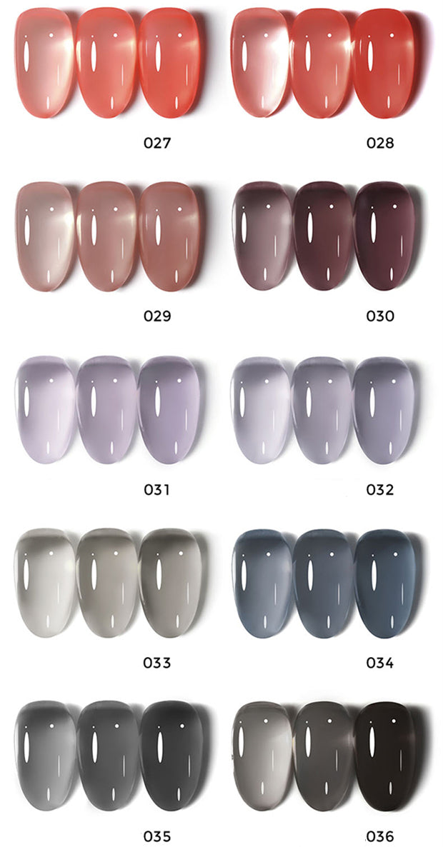 KellyKessa 15ml Luxury Crown Series Ice Crystal Nude Gel Polish T3504