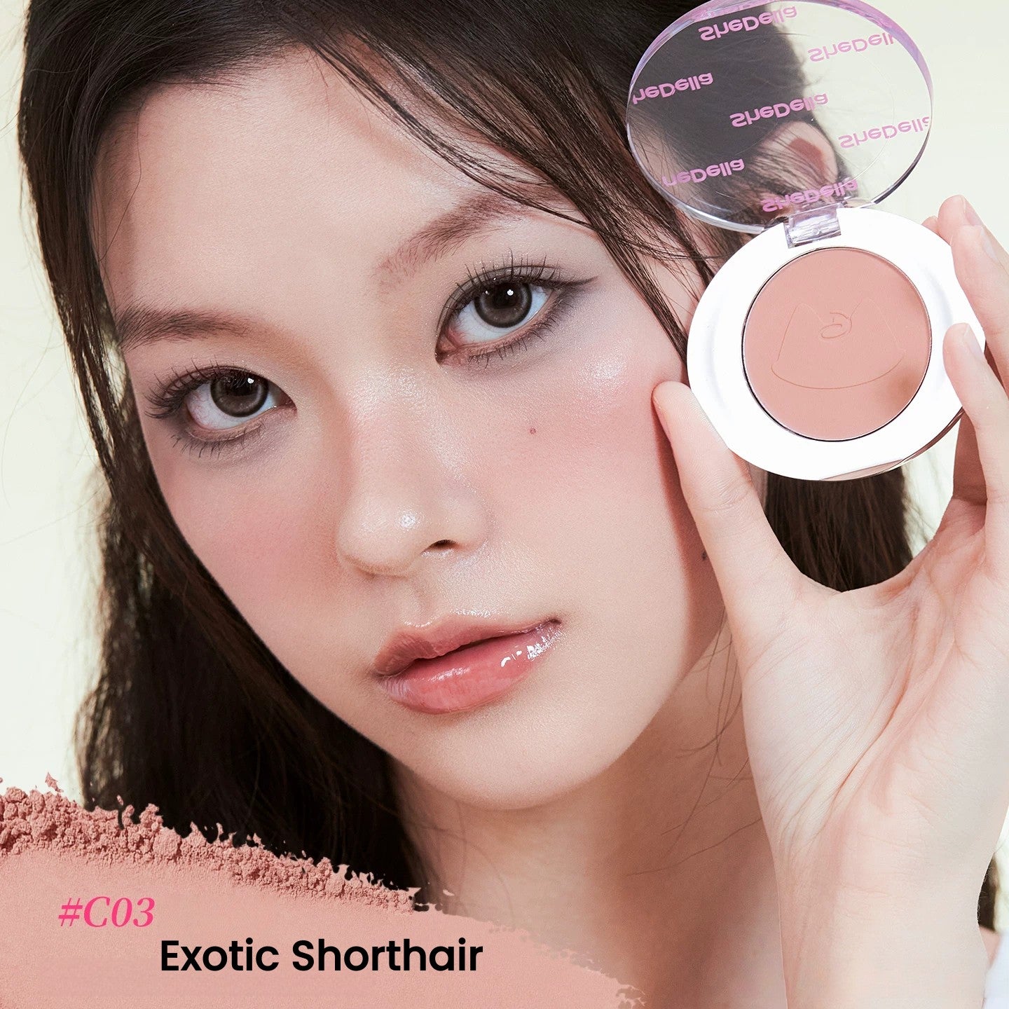 SheDella Cat Collection Della Single-color Blusher T5802