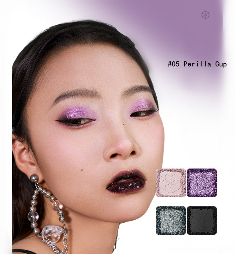 QianYan 4 Colors Diamond Flash & Polarized Eyeshadow Palette T3675