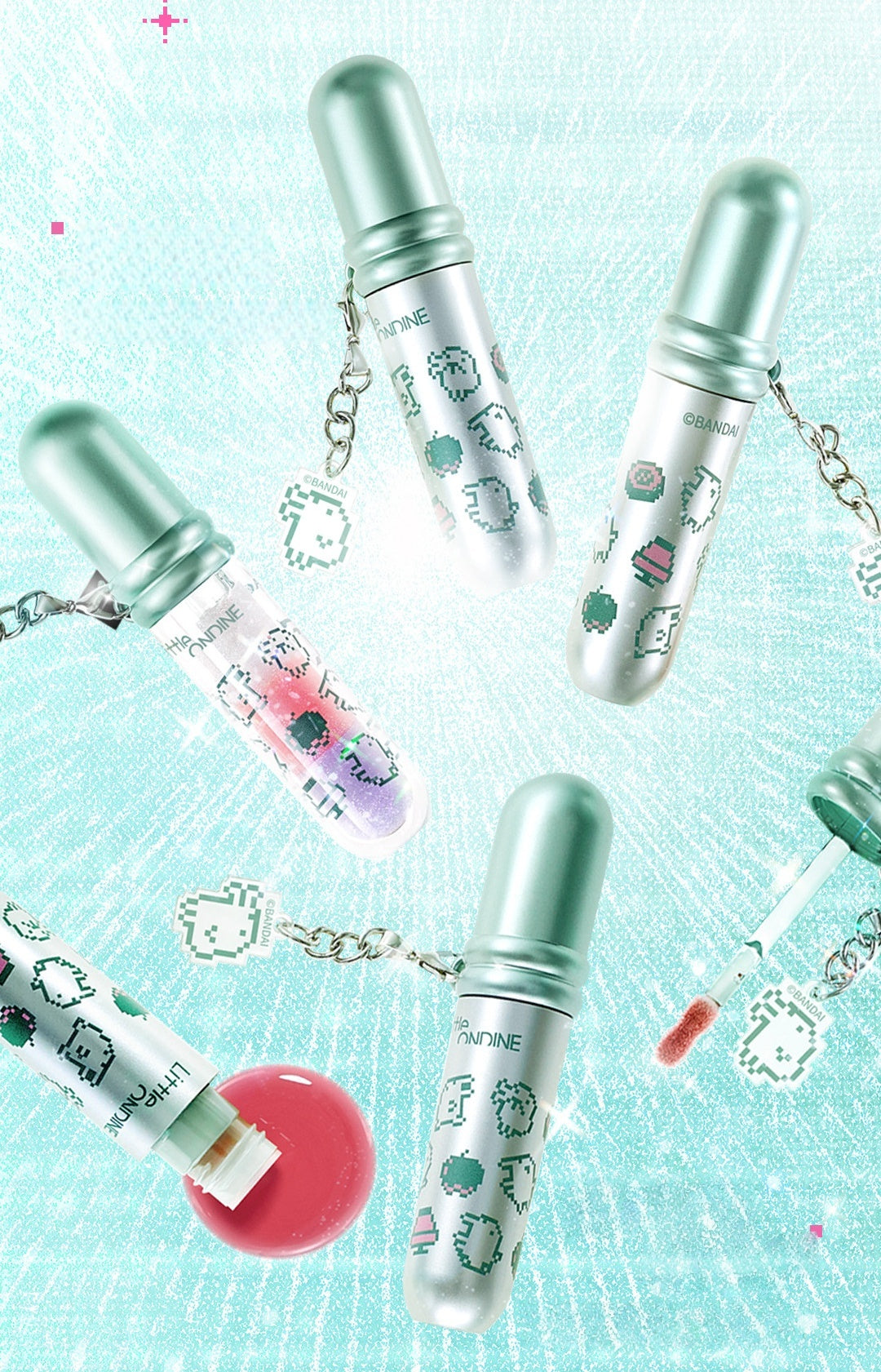 Little Ondine x Tamagotchi Collection Mirror Lip Glaze T5910