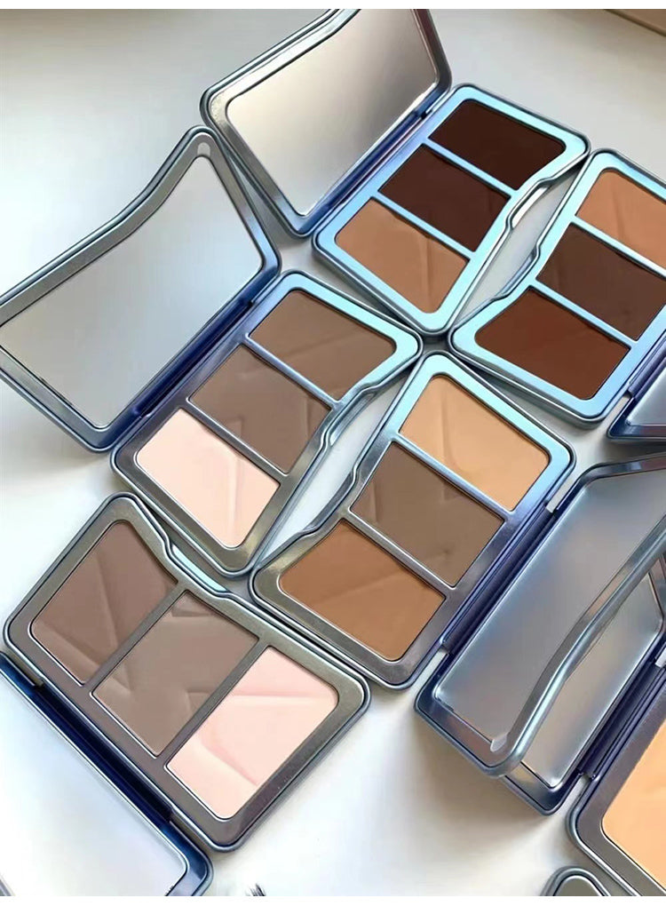 KALEIDOS Symphony Tricolor Matte Contour Palette T3532