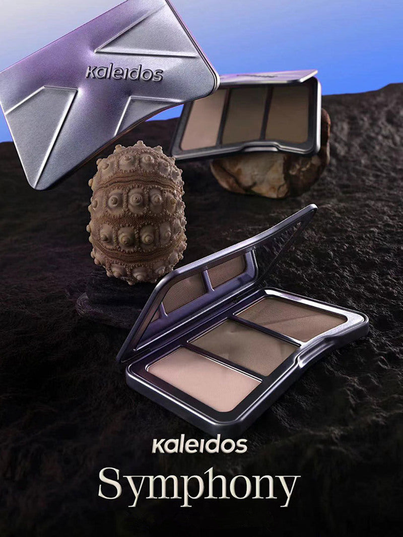 KALEIDOS Symphony Tricolor Matte Contour Palette T3532