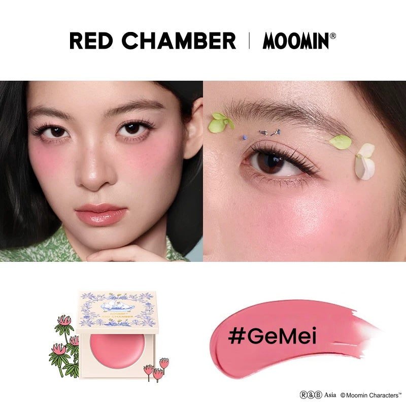 RED CHAMBER X Moomin Multi-use Makeup Cream & Highlighter & Lipstick T5757