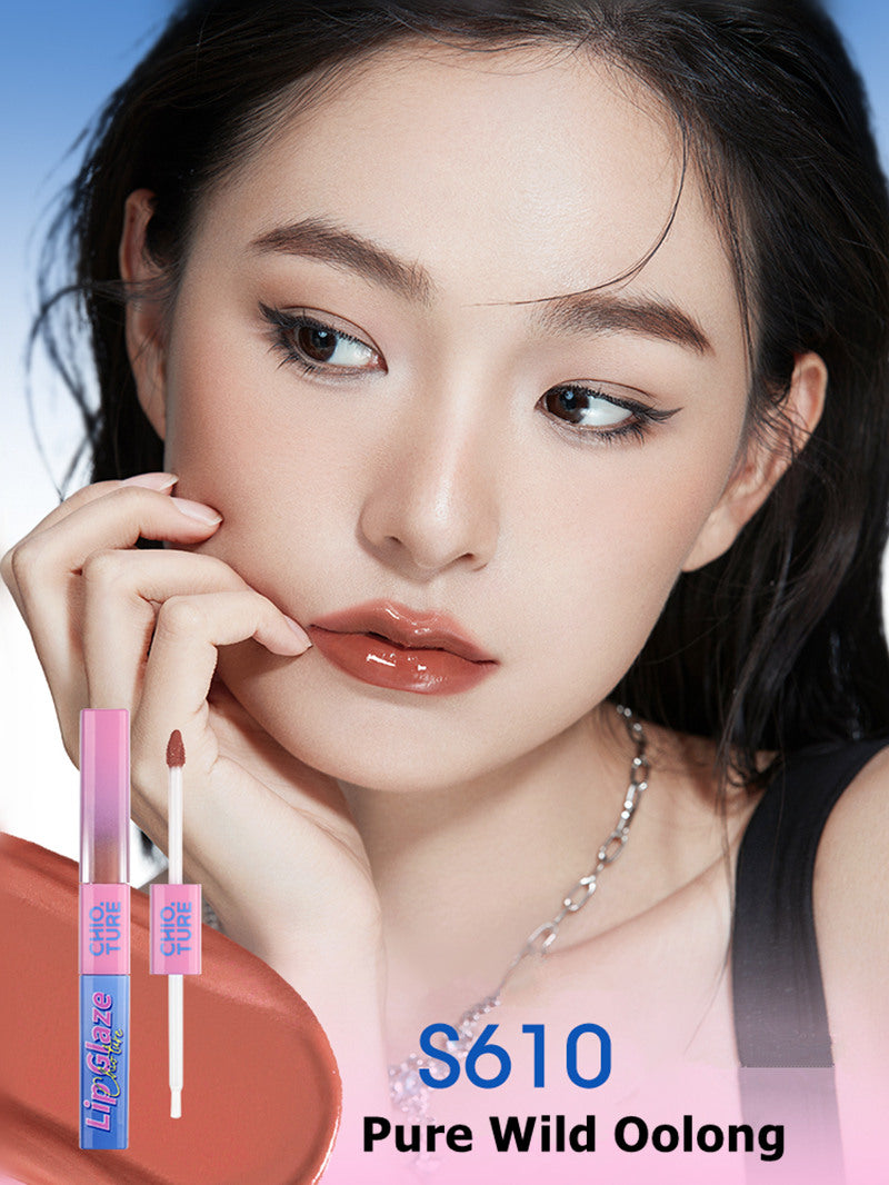 CHIOTURE Double-ended Matte & Mirror Lip Glaze T3694