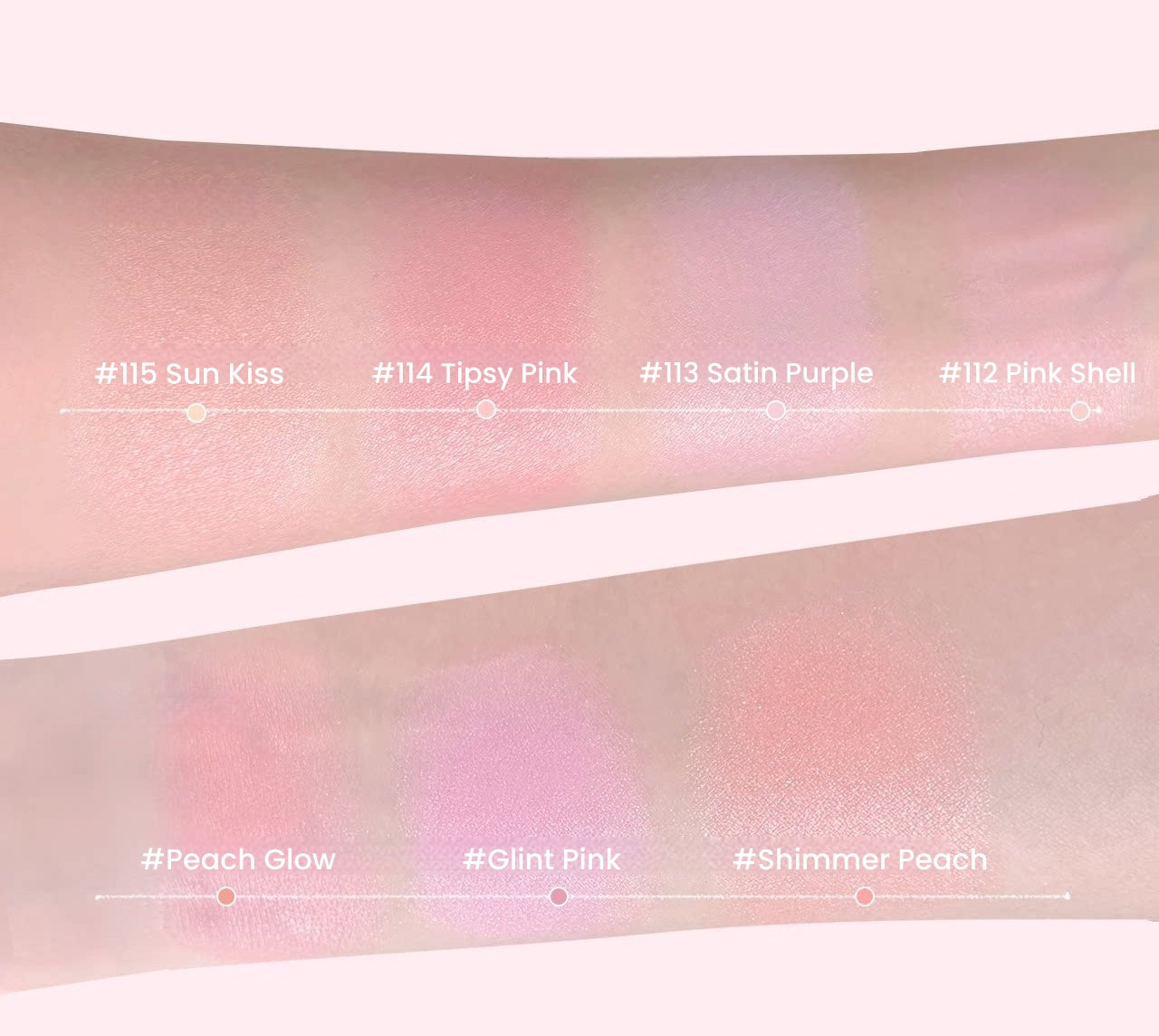 GIRLS CRUSH Satin Makeup Blusher Cream T5663