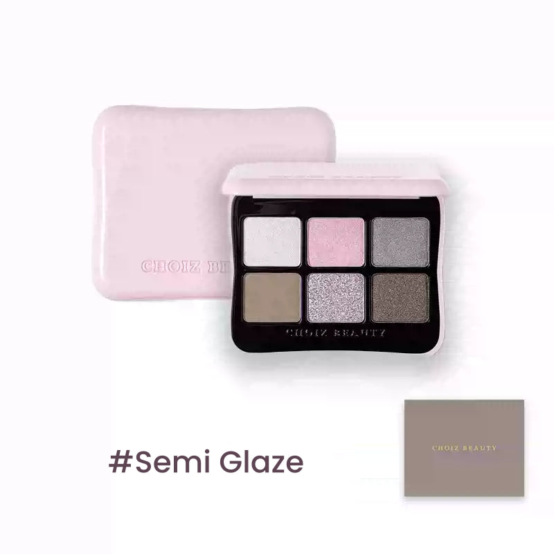 CHOIZ BEAUTY 4-color Gem Collection Liquid Powder Eyeshadow Palette T5788