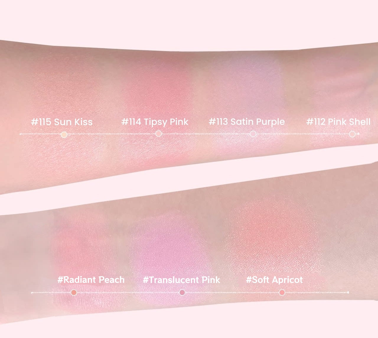 GIRLS CRUSH Satin Makeup Blusher Cream T5663