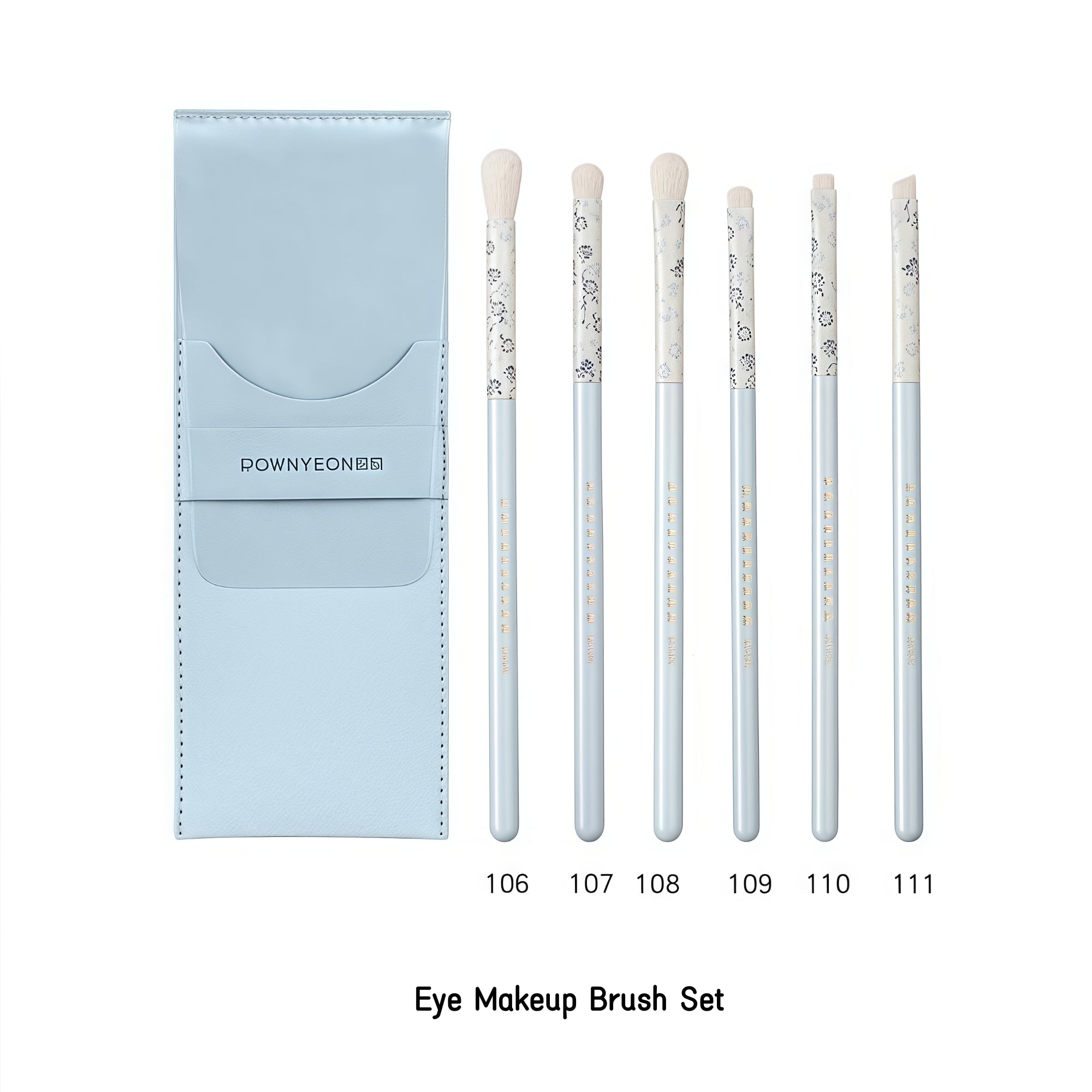 ROWNYEON Blue-and-white Porcelain Professional Makeup Brush 12 Pcs Set T4993