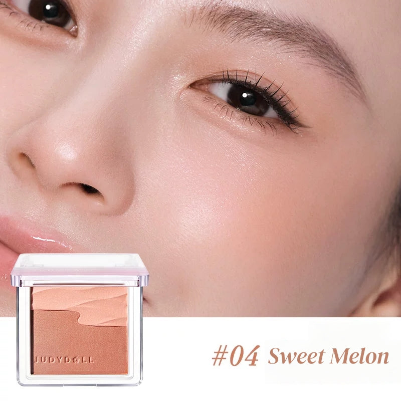 JUDYDOLL Satin Glow Double-color Blush T5845