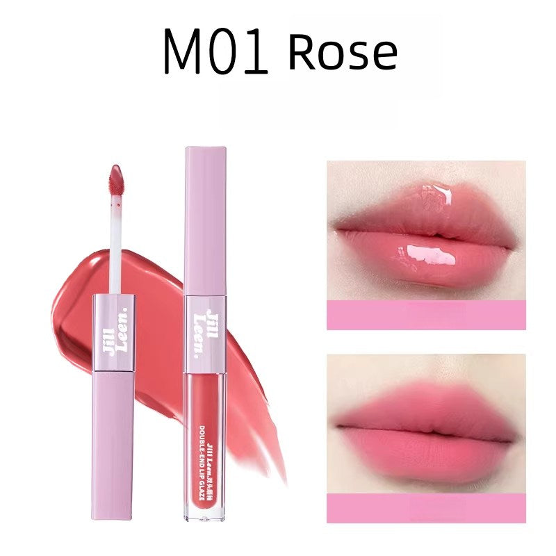 JILL LEEN Long-wear Matte & Glossy Double-head Lip Glaze T5618