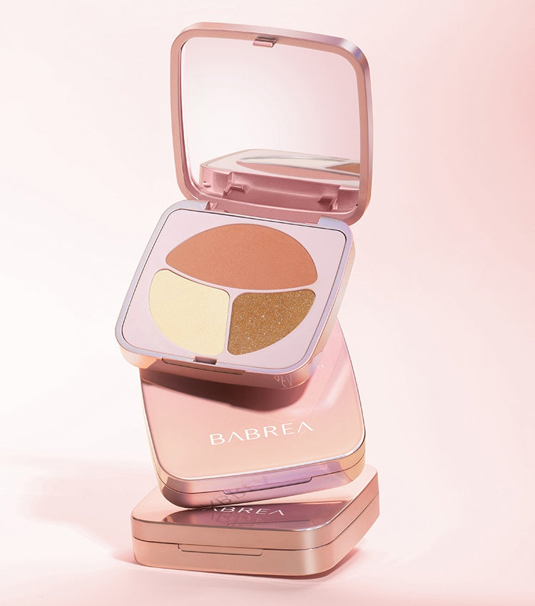 BABREA 3-color Vitality Matte Makeup Blusher Palette T5034