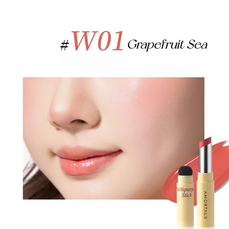 AMORTALS Glossy & Matte Multi-use Makeup Stick for Lips & Cheek T5637