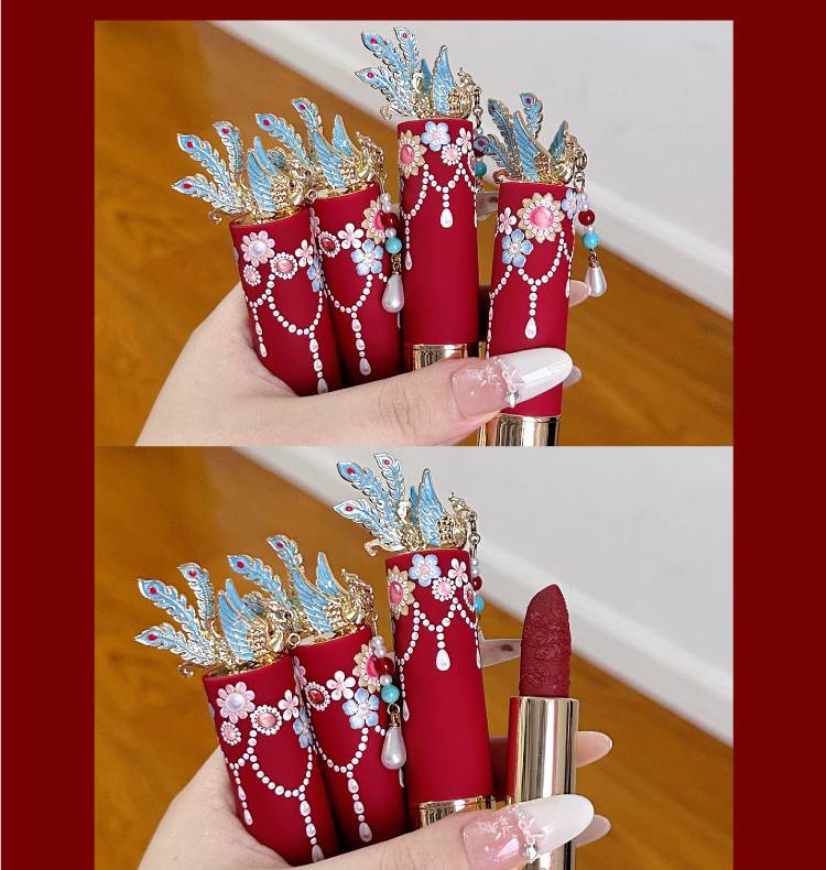 PALACE MUSEUM Phoenix Crown Collection Matte & Glossy Lipstick T5496