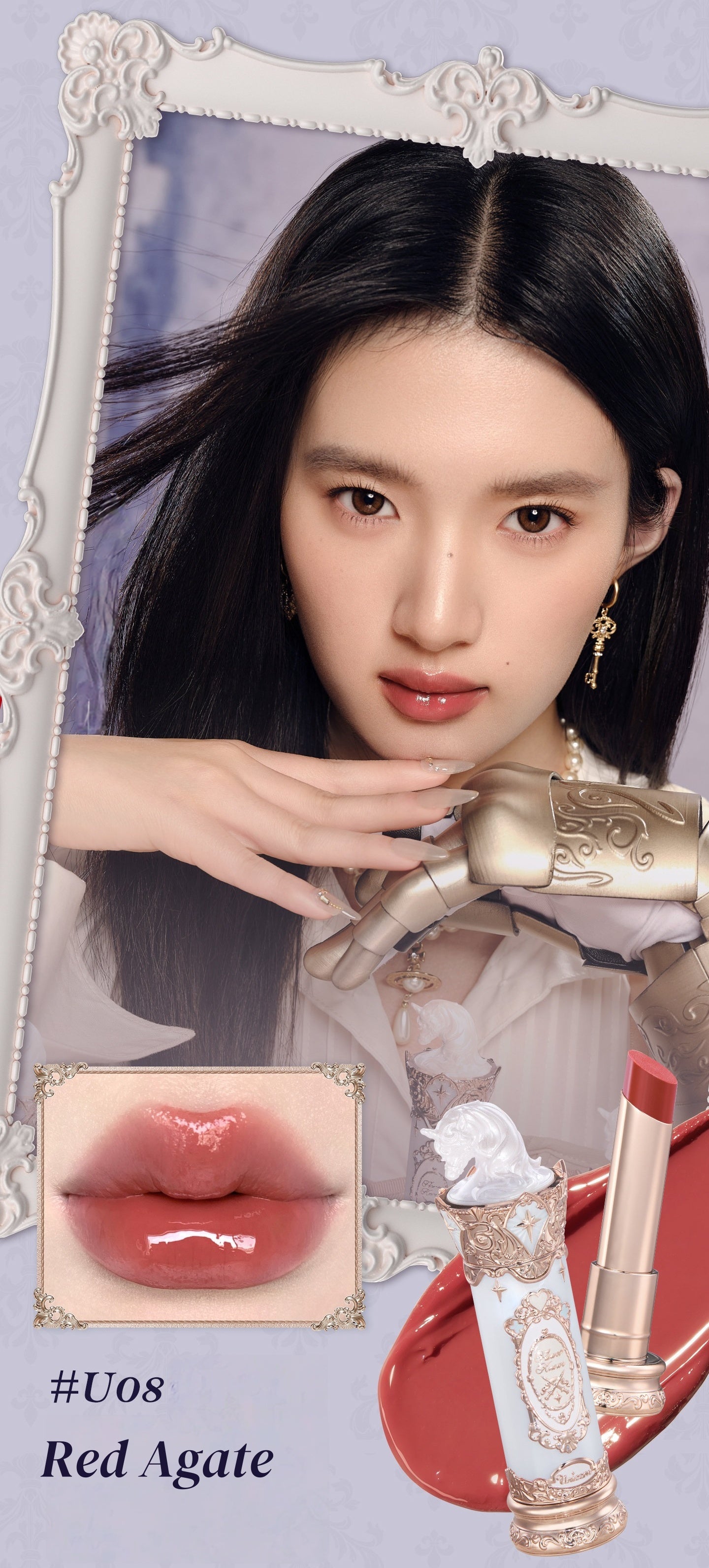 Flower Knows Unicorn Collection Glossy Long-wear Moist Lipstick T5900
