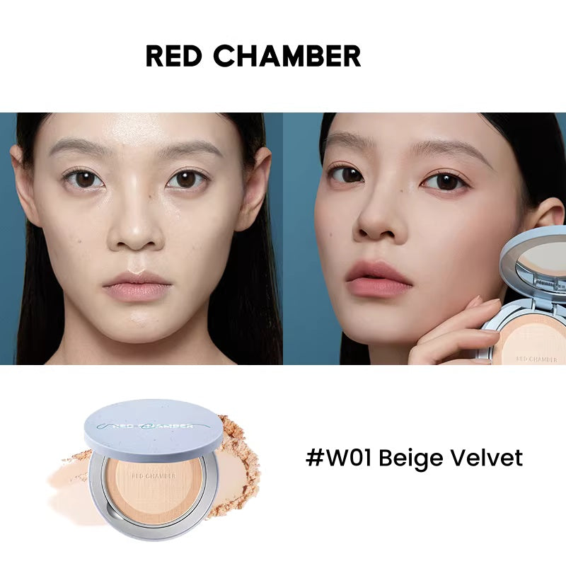 RED CHAMBER Oil-control Makeup Setting Pressed Powder T5662