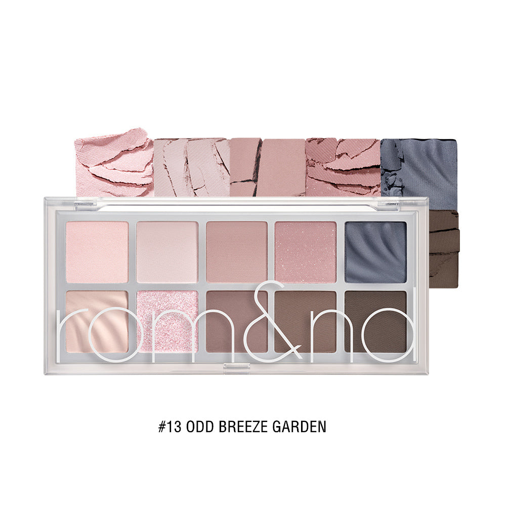ROMAND 10 Colors Matte & Pearlescent Eyeshadow Palette T4137