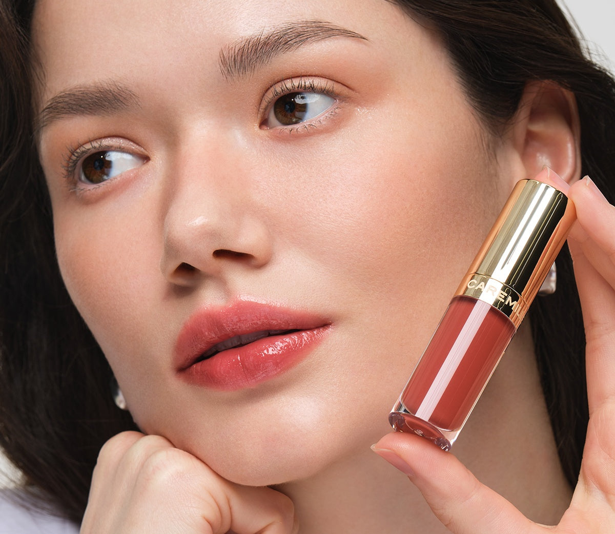 CAREMILLE Go-nude Essence Liquid Glossy Lip Gloss T5054