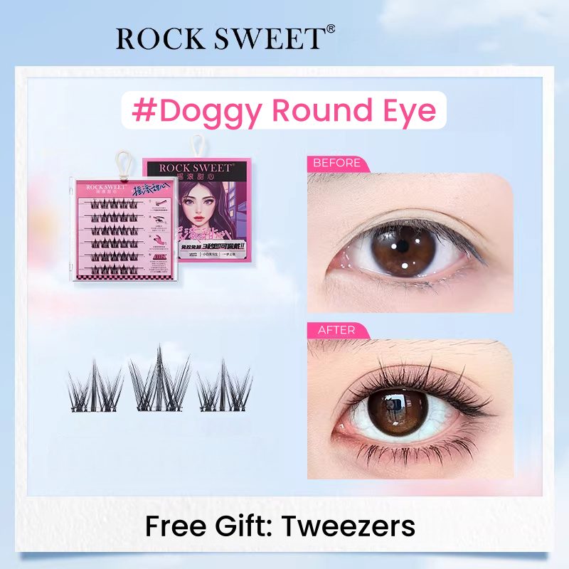 ROCK SWEET Glue-free Natural False Eyelashes T5542