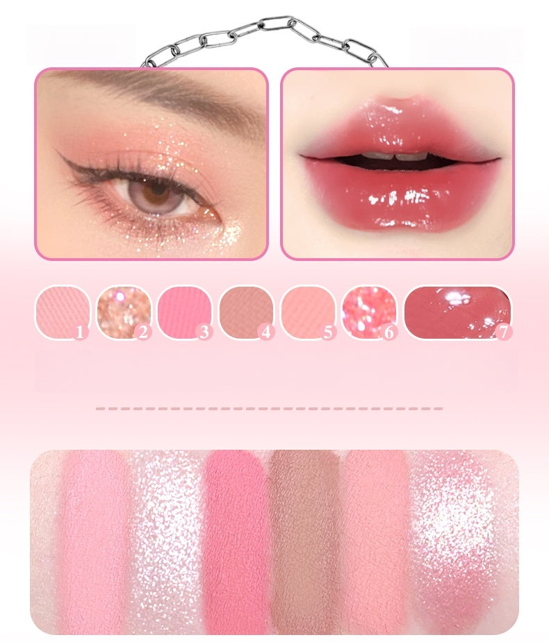 GOGO TALES Hearts 2 Hearts 6-color Eyeshadow & Lip Gloss Set T5236