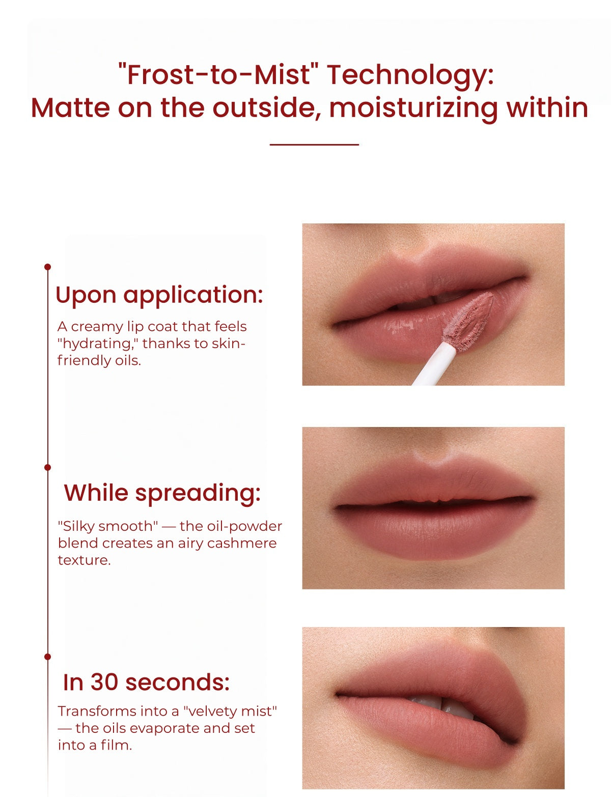 CAREMILLE Go-nude Matte Velvet Essence Lip Cream T5690