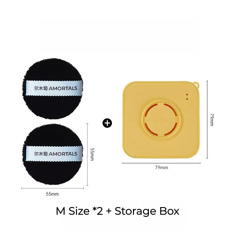 AMORTALS Black Velvet Setting Makeup Powder Puff T5644