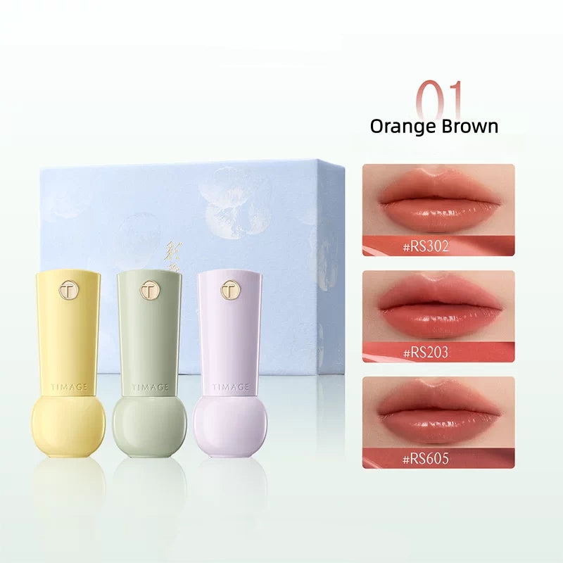 TIMAGE Glossy Mini Glaze Bottle Lipstick Gift Box T5772