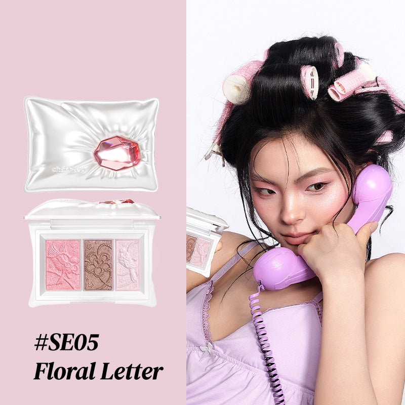 QianYan Pillow Gem Collection Eyeshadow Palette & Highlighter T5980